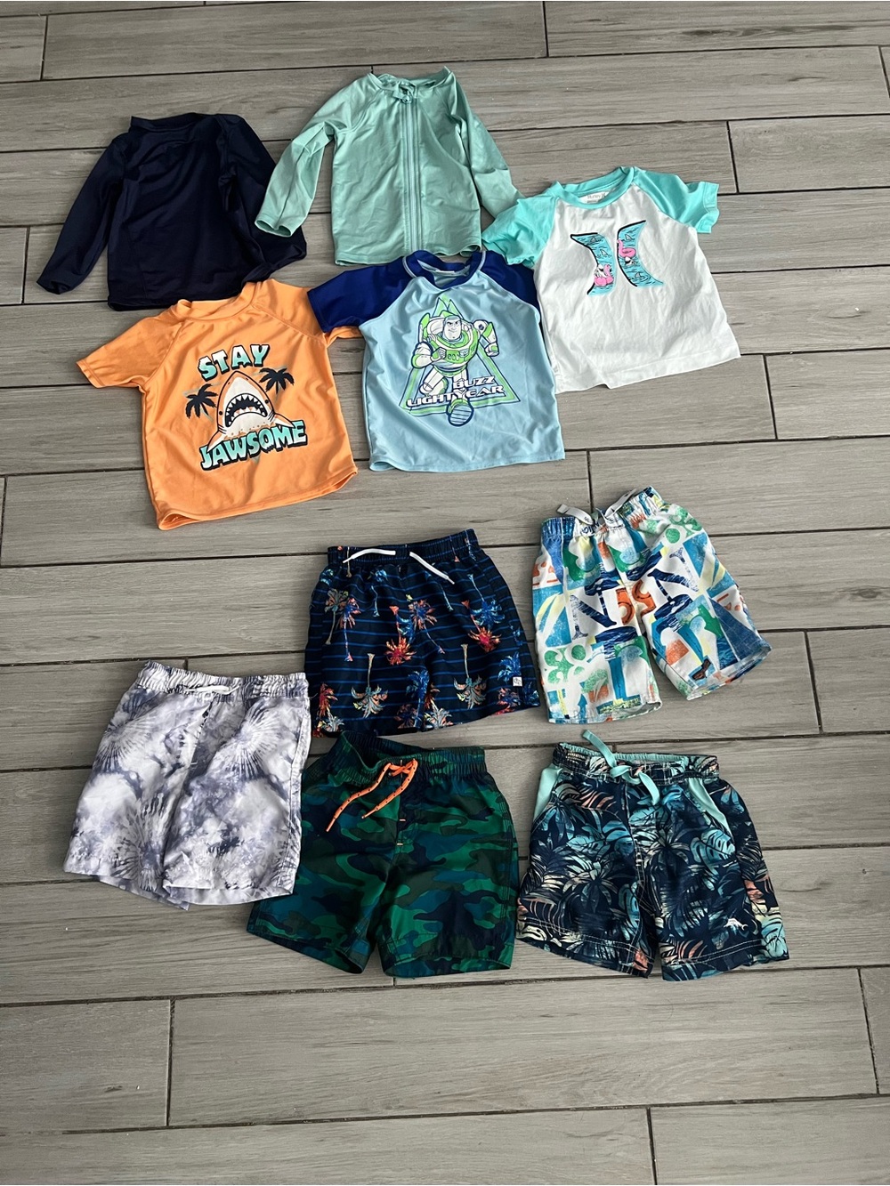 Swim trunks and tops size 3T